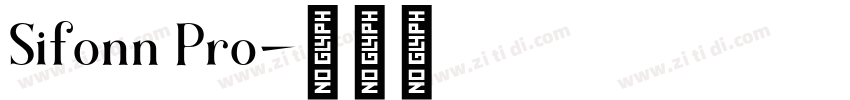 Sifonn Pro字体转换